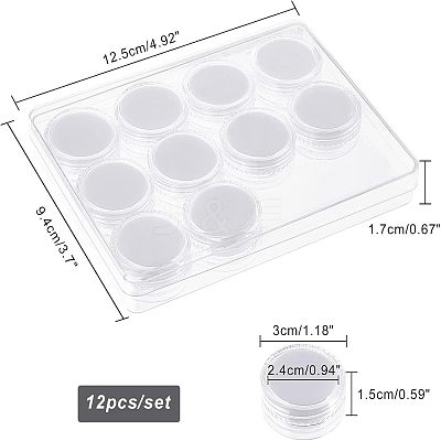 Plastic Packaging Display Box CON-WH0080-87A-1