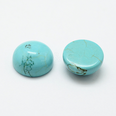 Natural Howlite Cabochons TURQ-G147-01-1