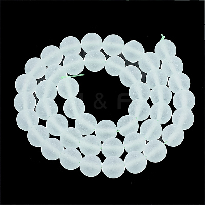 Green Watermelon Stone Glass Beads Strands G-T106-320-1