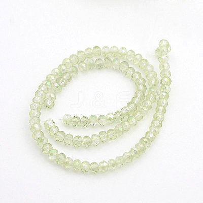 Electroplate Glass Beads Strands EGLA-D020-3x2mm-26-1