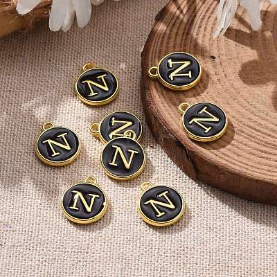 Golden Plated Alloy Charms X-ENAM-S118-02N-1