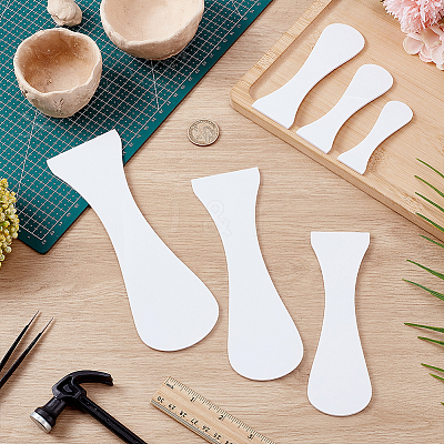 6Pcs 6 Styles Acrylic Clay Wedging Board DIY-FG0008-19-1