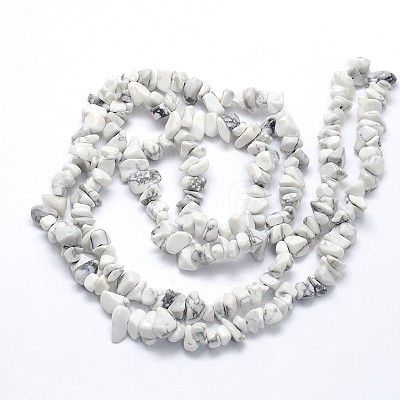 Natural Howlite Beads Strands X-G-O049-B-40-1