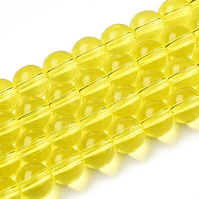 Transparent Glass Beads Strands X-GLAA-T032-T8mm-12-1