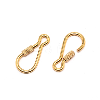 Brass Screw Carabiner Lock Charms KK-TAC0013-01-1