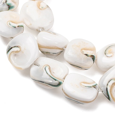 Natural Seashell Shell Beads Strands SH-CBAFA8D-01-1