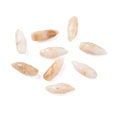 Two Tone Imitation Gemstone Style Acrylic Beads AC-CBA6852-01K-1