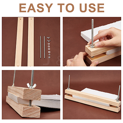 Wood Book Binding Machine Findings DIY-WH0453-37-1