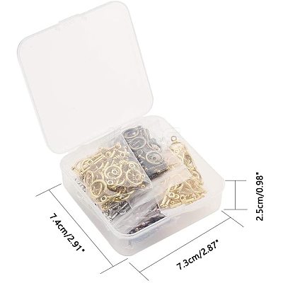 Tibetan Style Toggle Clasps TIBEP-PH0004-67-1
