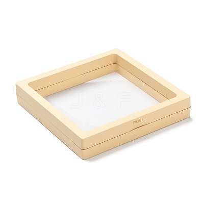 Square Transparent PE Thin Film Suspension Jewelry Display Box CON-D009-01C-01-1
