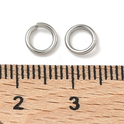 Tarnish Resistant 304 Stainless Steel Open Jump Rings STAS-E067-07-6mm-1