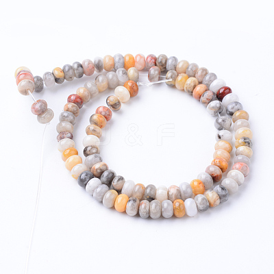Natural Crazy Lace Agate Bead Strands G-R403-4x6-04-1
