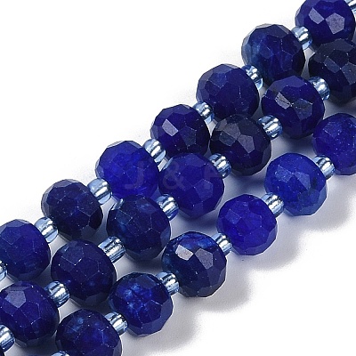 Natural Dyed White Jade Beads Strands G-H057-A22-06-1
