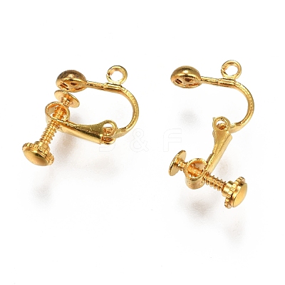 Brass Screw-Back Earring with Loop EC143-M-1