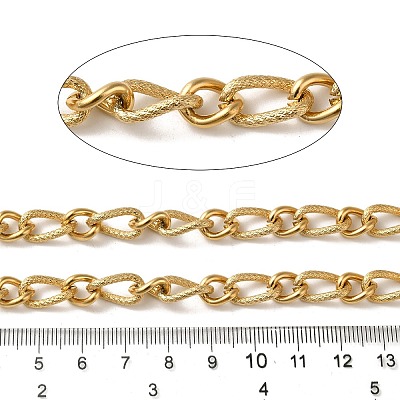 Ion Plating(IP) 304 Stainless Steel Teardrop Link Chains CHS-Q006-12G-1