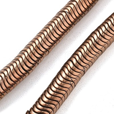 Electroplated Synthetic Non-magnetic Hematite Beads Strands G-B132-A01-01-1
