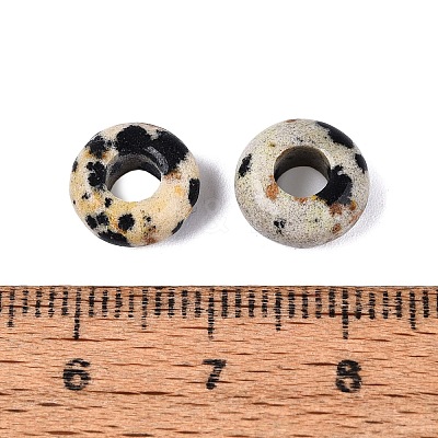 Natural Dalmatian Jasper European Beads G-Q602-04D-1