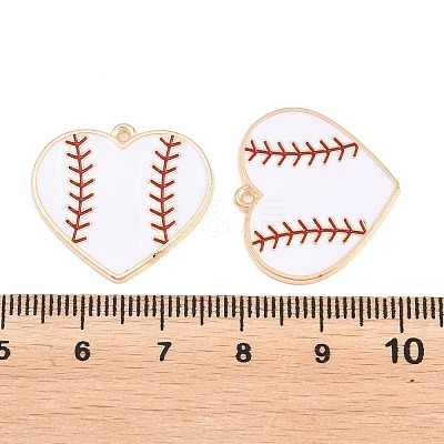 Sport Alloy Enamel Pendants ENAM-C035-01F-1