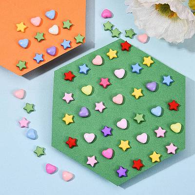 1500Pcs 15 Style Opaque Acrylic Beads SACR-SZ0001-13-1