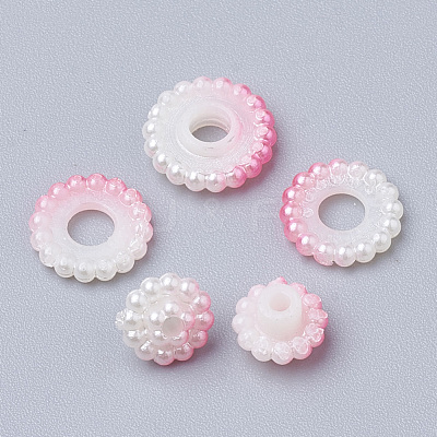 Imitation Pearl Acrylic Beads OACR-T004-10mm-14-1
