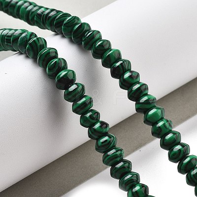 Synthetic Malachite Beads Strands G-P559-A04-01-1