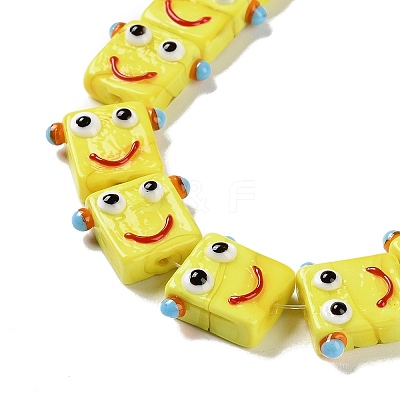 Handmade Lampwork Beads Strands LAMP-Q036-07C-1