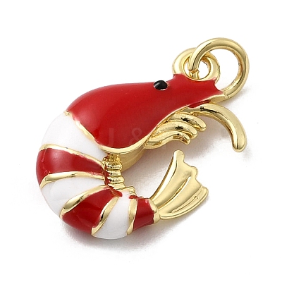 Brass Enamel Pendants KK-H092-07G-01-1