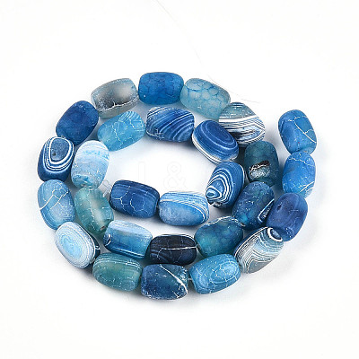 Natural Weathered Agate Beads Strands G-N344-42D-1