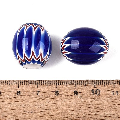 Handmade Millefiori Glass Barrel Beads LA-N002-19A-1