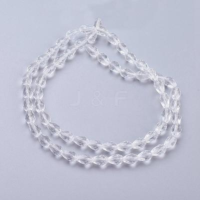 Glass Beads Strands GLAA-R024-11x8mm-12-1