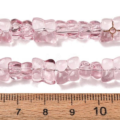 Transparent Glass Beads Strands GL-CBAAE04-01-1