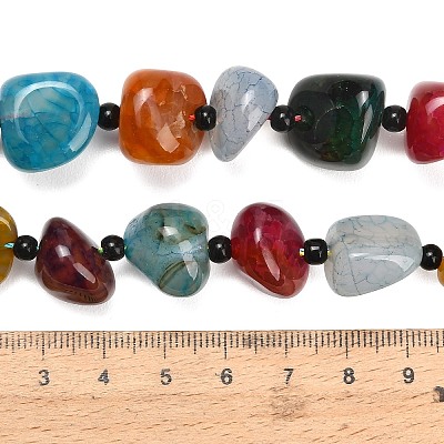 Natural Dragon Veins Agate Beads Strands GG-L001-I01-01G-1