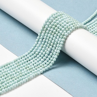 Cubic Zirconia Imitation Pearl Bead Strands ZIRC-P109-03A-06-1
