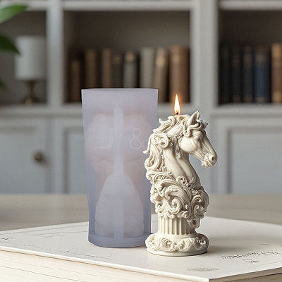 Horse Silicone Candle Molds DIY-T005-01B-1