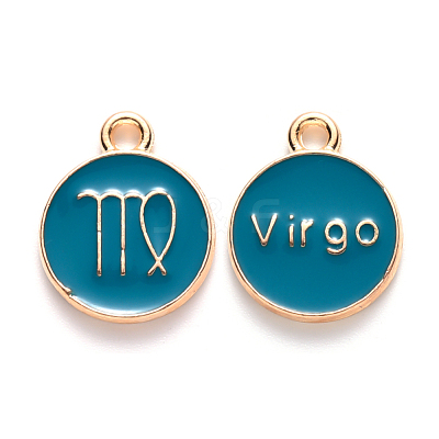 Alloy Enamel Pendants ENAM-S124-01B-05B-1