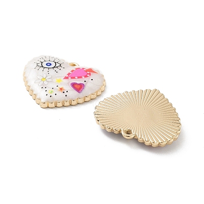 Rack Plating Alloy Enamel Pendants FIND-C050-13G-02-1