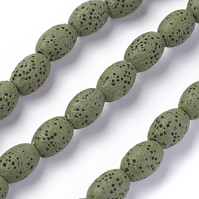 Natural Lava Rock Beads Strands G-F671-03A-15-1