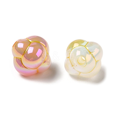 Plating Opaque Acrylic Beads MACR-D025-14-1