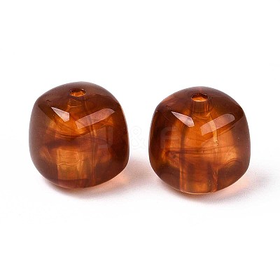 Opaque Acrylic Beads X-OACR-ZX006-33C-1