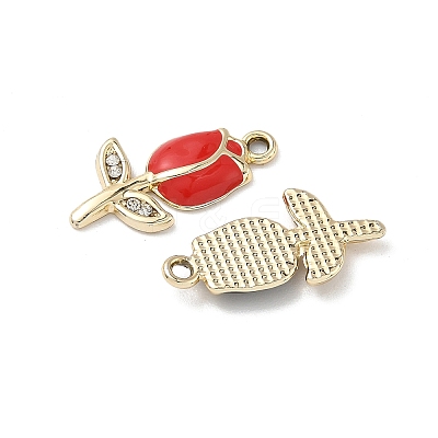 Alloy Enamel Rhinestone Pendants FIND-L024-19G-1
