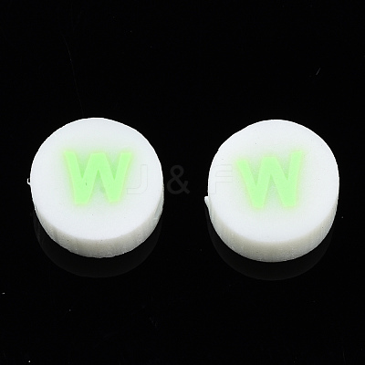 Handmade Polymer Clay Beads CLAY-N011-031W-1