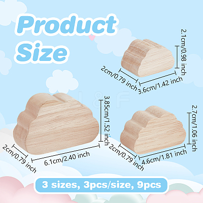 1 Set Wooden Display Decorations WOOD-OC0004-03-1