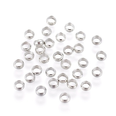Brass Crimp Beads E002-4mm-P-1