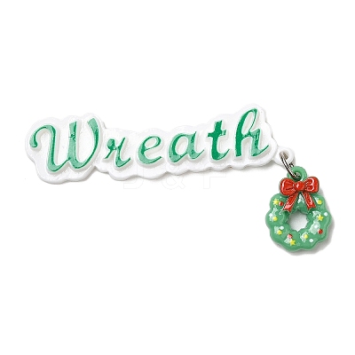 Christmas Theme Opaque Resin Cabochons CRES-D011-01B-1