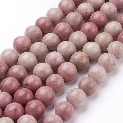 Natural Rhodonite Beads Strands X-G-G099-10mm-33-1