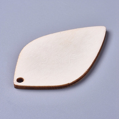 Unfinished Blank Poplar Wood Big Pendants WOOD-D021-12-1
