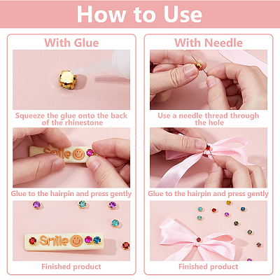 480pcs Glass Sew on Rhinestone FIND-HS0001-62B-1