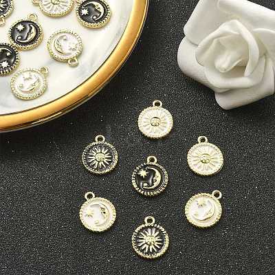 20Pcs 4 Styles Alloy Enamel Pendants ENAM-CJ0003-79-1