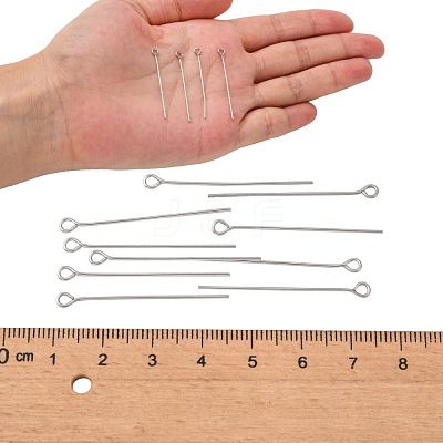 Tarnish Resistant 304 Stainless Steel Eye Pin STAS-R045-35mm-1