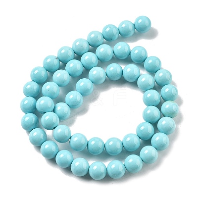 Synthetic Turquoise Beads Strands G-A255-A04-01B-1